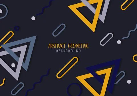 Abstract geometric template pattern design of minimal style artwork. Stock Illustration