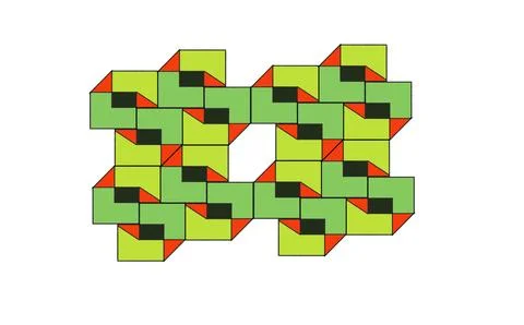 Abstract Geometric Tessellation Architectural Pattern Art Stockillustratie
