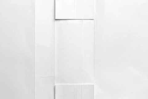 Abstract geometric texture background made of white paper bag bottom folds Stock Photos