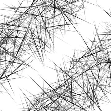 Abstract geometric texture, pattern with dynamic random lines. Asymmetric bac Stock Illustration