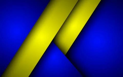 Abstract geometric theme blue and yellow squares overlapping background for.. Stock Illustration
