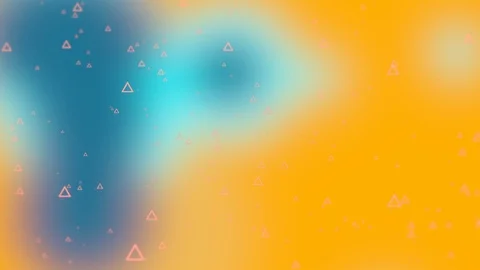 Abstract geometric theme with glittering triangle particles over colorful Stock Footage 124158368