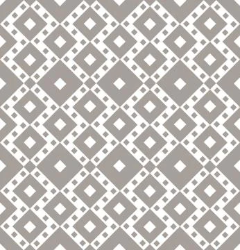 Abstract Geometric tile ornament Dagonal checkered square shape seamless pattern Illustrazione stock