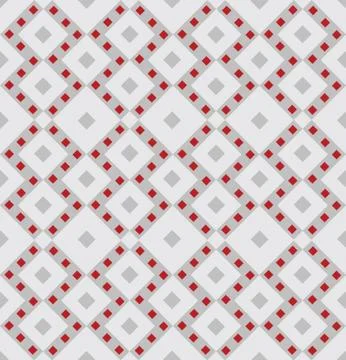 Abstract Geometric tile ornament Dagonal checkered square shape seamless pattern Stock Illustration