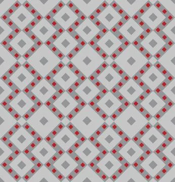 Abstract Geometric tile ornament Dagonal checkered square shape seamless pattern Stock Illustration