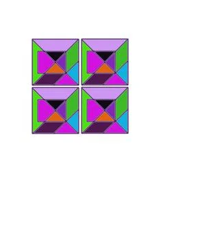 Abstract Geometric Tile Pattern Stock Illustration