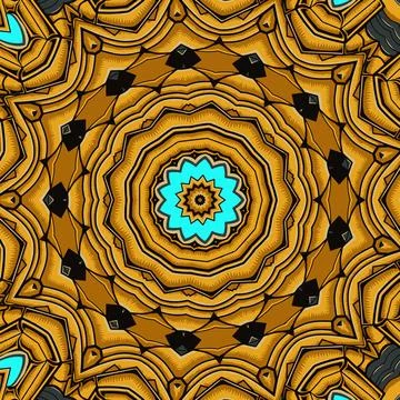 Abstract geometric tiled boho ethnic seamless pattern ornamental Stock Illustration