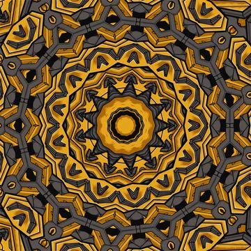 Abstract geometric tiled boho ethnic seamless pattern ornamental Stock Illustration