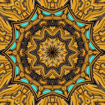 Abstract geometric tiled boho ethnic seamless pattern ornamental Stock Illustration