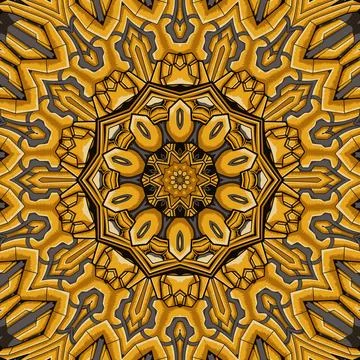 Abstract geometric tiled boho ethnic seamless pattern ornamental Stock Illustration