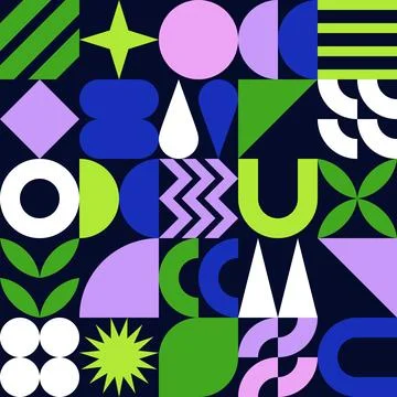 Abstract geometric tiles background. Vector design for banner, poster, gree.. Stock Illustration