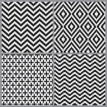 Abstract geometric tiling seamless pattern background Stock Illustration