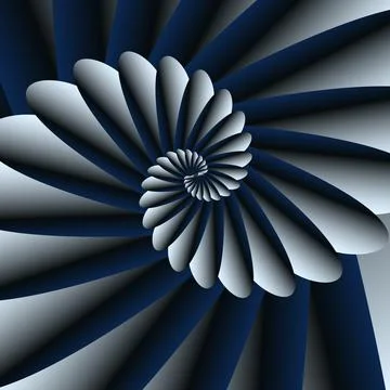 Abstract geometric transformed shapes background Illustrazione stock