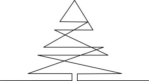 Abstract geometric tree Vector Stock Illustration