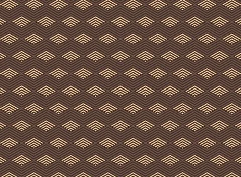 Abstract geometric triangle art deco pattern background. Stock Illustration