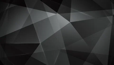 Abstract geometric triangle background. black version. Stock Illustration