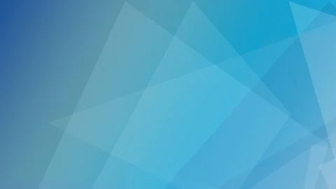 Abstract geometric triangle background with blue-cyan gradient, layered tra.. Illustrazione stock