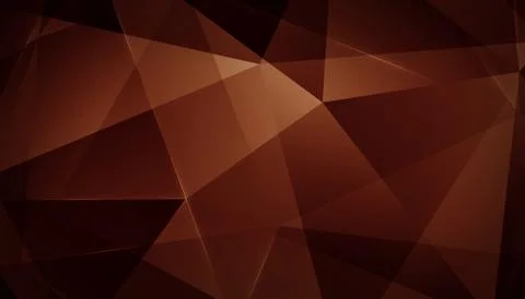 Abstract geometric triangle background. brown version. Stock Illustration