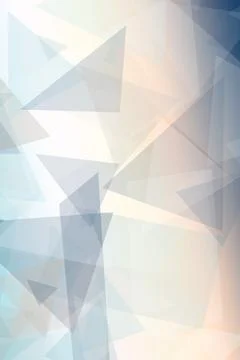 Abstract geometric triangle background in soft light blue and white, creati.. Stock Illustration