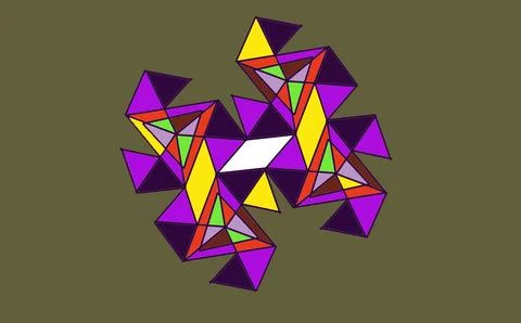 Abstract Geometric Triangle Cluster Graphic Design イラスト素材