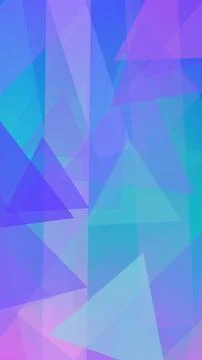 Abstract geometric triangle design blends blue, violet, and turquoise tones.. Illustrazione stock