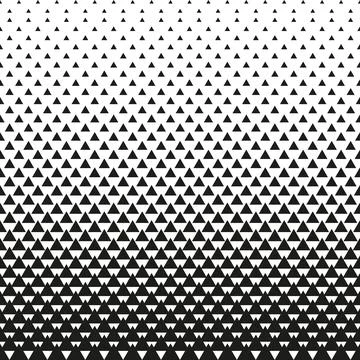 Abstract geometric triangle design halftone vector pattern Stock Illustration