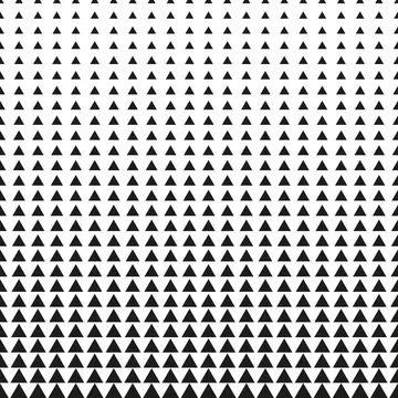 Abstract geometric triangle design halftone vector pattern Illustrazione stock