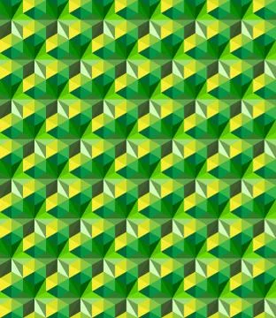 Abstract geometric triangle hexagon seamless pattern Stock Illustration