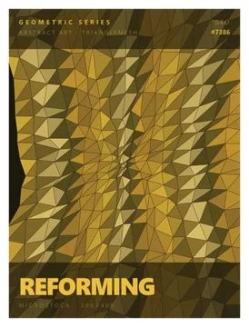 Abstract geometric triangle mesh pattern in shades of brown for modern disp.. 스톡 일러스트