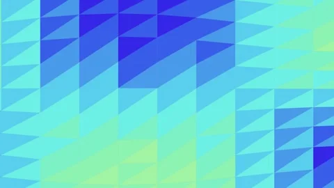 Abstract Geometric Triangle Pattern in Blue and Green Tones Stock Footage 331928550