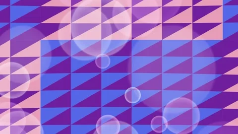 Abstract Geometric Triangle Pattern with Bokeh Overlay Video stock 331907333