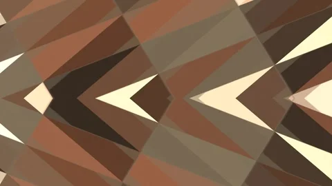 Abstract Geometric Triangle Pattern in Brown and Beige Tones Animation Stock Footage 345652893