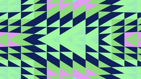Abstract Geometric Triangle Pattern with Green and Purple Mosaic Motion Stock Footage 328788765