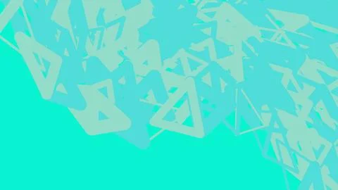Abstract geometric triangle pattern in light blue and cyan Stock Illustration
