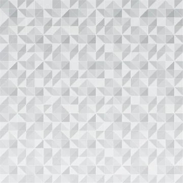 Abstract geometric triangle pattern mosaic on gray and white color background Stock Illustration