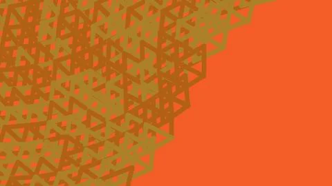 Abstract geometric triangle pattern in orange and gold 스톡 일러스트