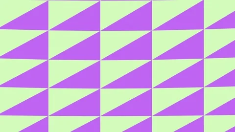 Abstract Geometric Triangle Pattern in Pastel Colors Video stock 332196531