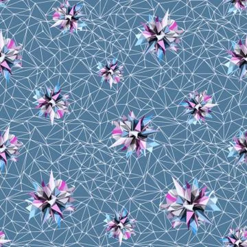 Abstract geometric triangle seamless pattern 스톡 일러스트