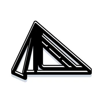 Abstract geometric triangle shape symbol design Stock Illustration