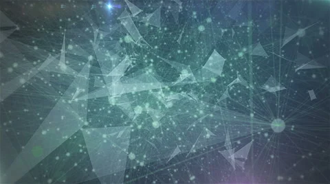 Abstract Geometric Triangles in blue space loop 4K Stock Footage 62745945