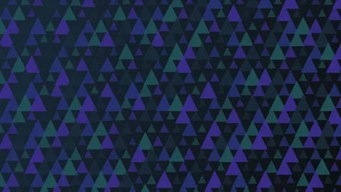Abstract geometric triangles in cool blue and purple create a mesmerizing Video stock 326175672