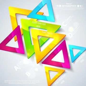 Abstract geometric triangles. Stock-Illustration
