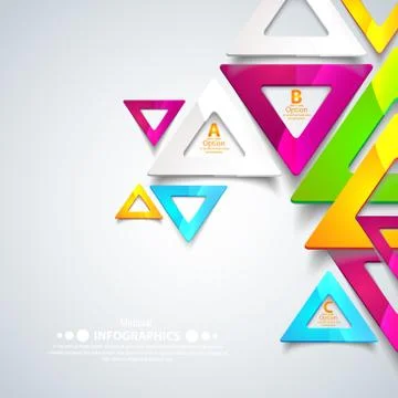 Abstract geometric triangles. Stock Illustration