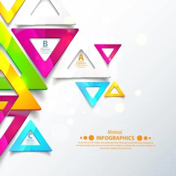 Abstract geometric triangles. Illustrazione stock