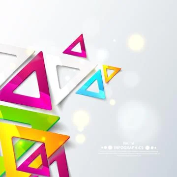 Abstract geometric triangles. Stock-Illustration