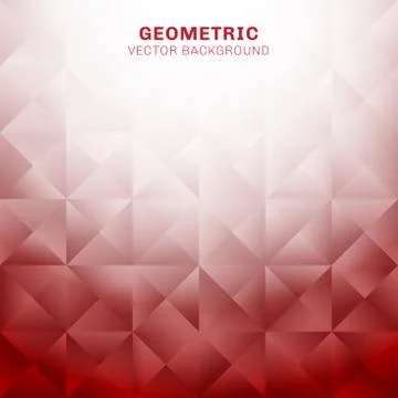 Abstract geometric triangles pattern red background with place for text Stock Illustration