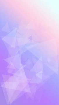 Abstract geometric triangles in soft purple and pink create a calm, modern .. Stock Illustration