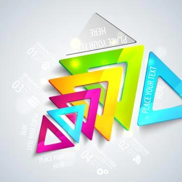 Abstract geometric triangles. Vector illustration Stock-Illustration