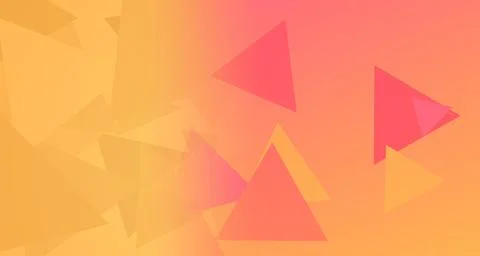 Abstract geometric triangles in vibrant pink and orange hues Stock Illustration