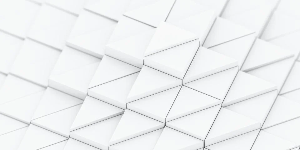 Abstract geometric triangular shape 3d render illustration Illustrazione stock